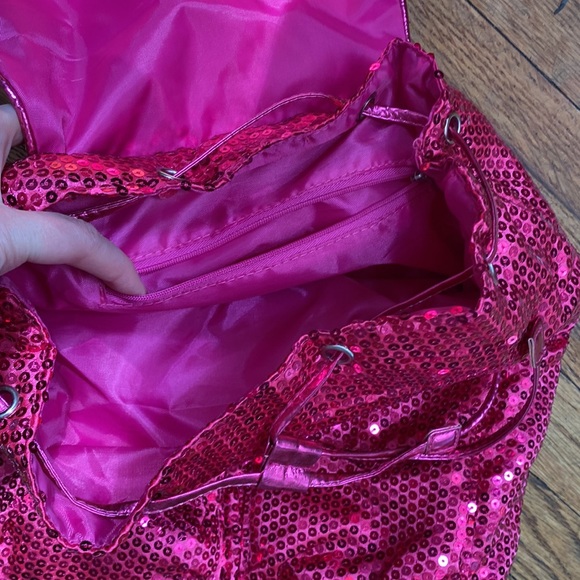 Pink sequin backpack - Picture 4 of 5